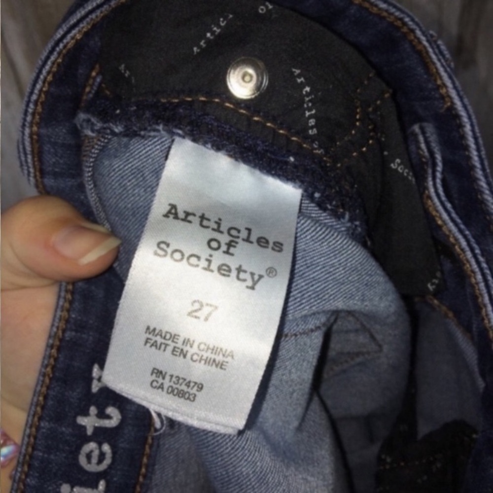 Articles Of Society Maya Best Blue Skinny - Picture 6 of 10